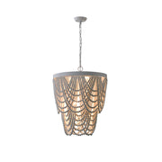 Ordore Postmodern Luxury Wooden Metal Chandelier - Lamp Copper