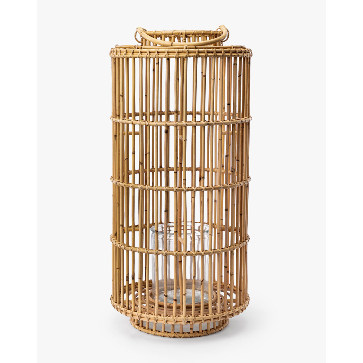 Wren Handwoven Rattan Lantern