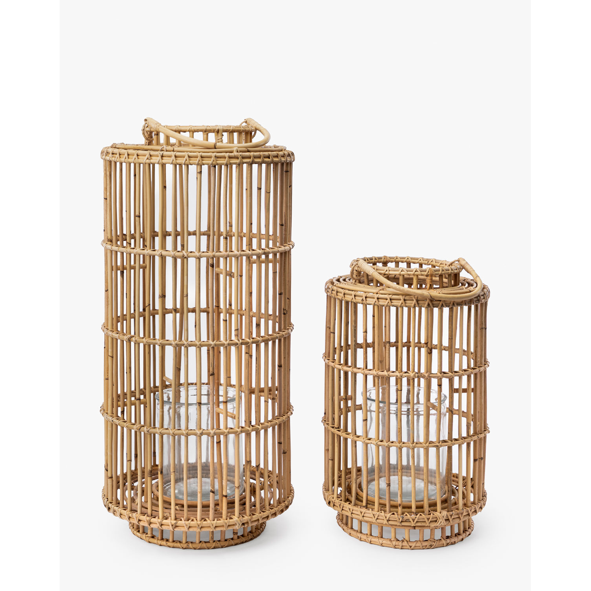 Wren Handwoven Rattan Lantern