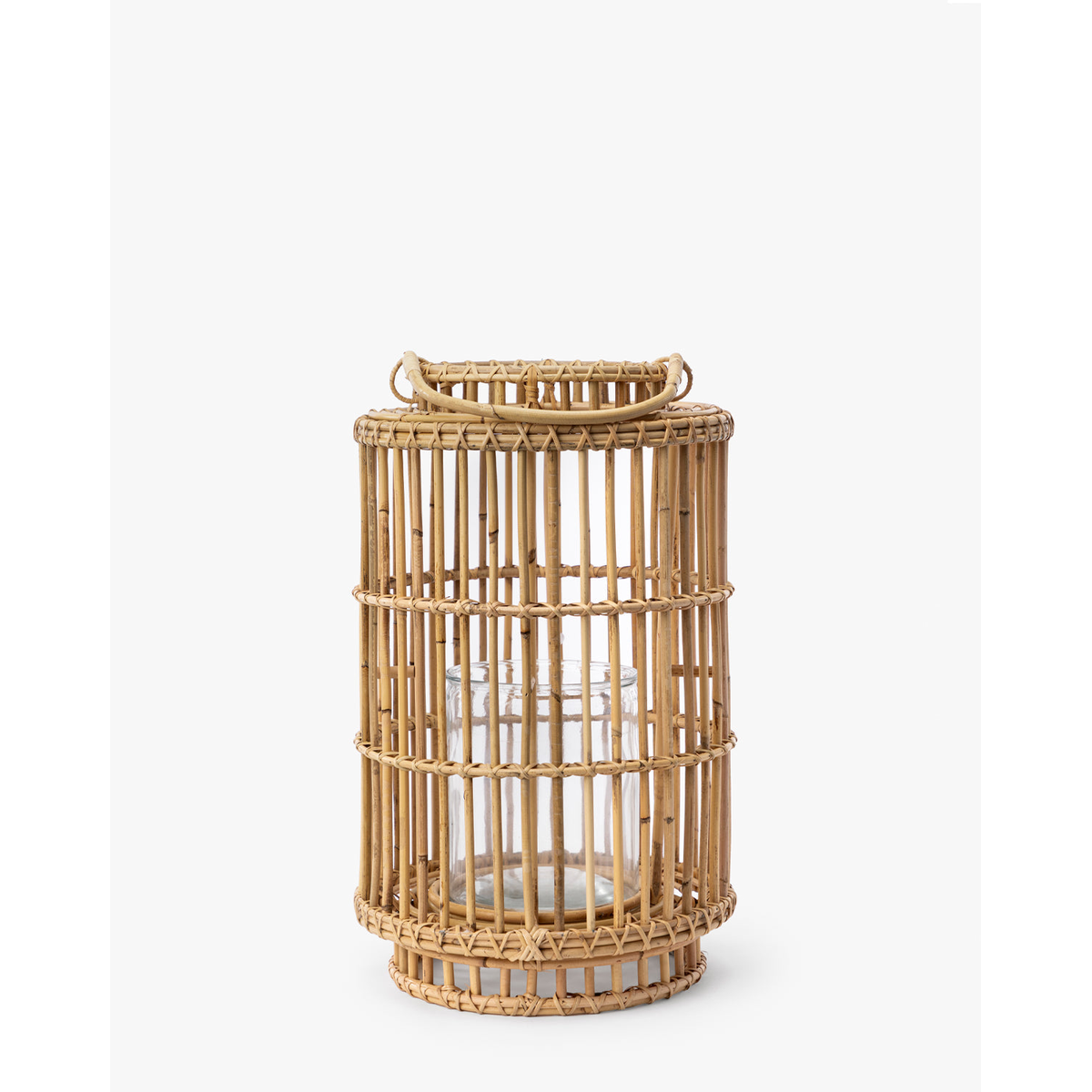 Wren Handwoven Rattan Lantern