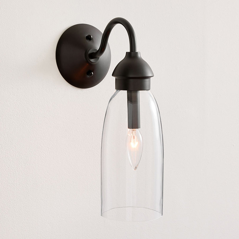 Nydoreth Modern Minimalist Copper Glass Wall Lamp - Lamp Copper