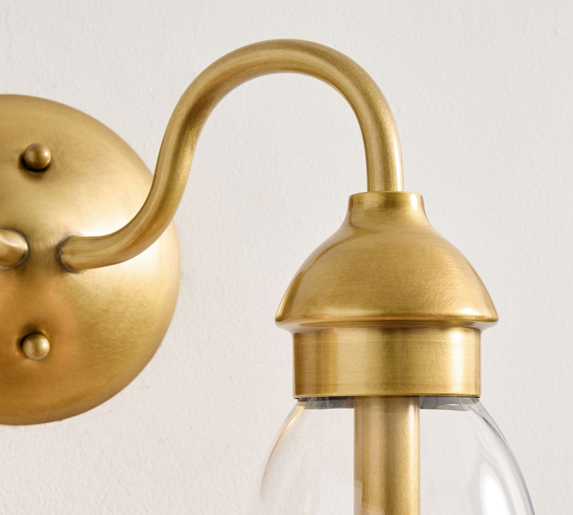 Nydoreth Modern Minimalist Copper Glass Wall Lamp - Lamp Copper