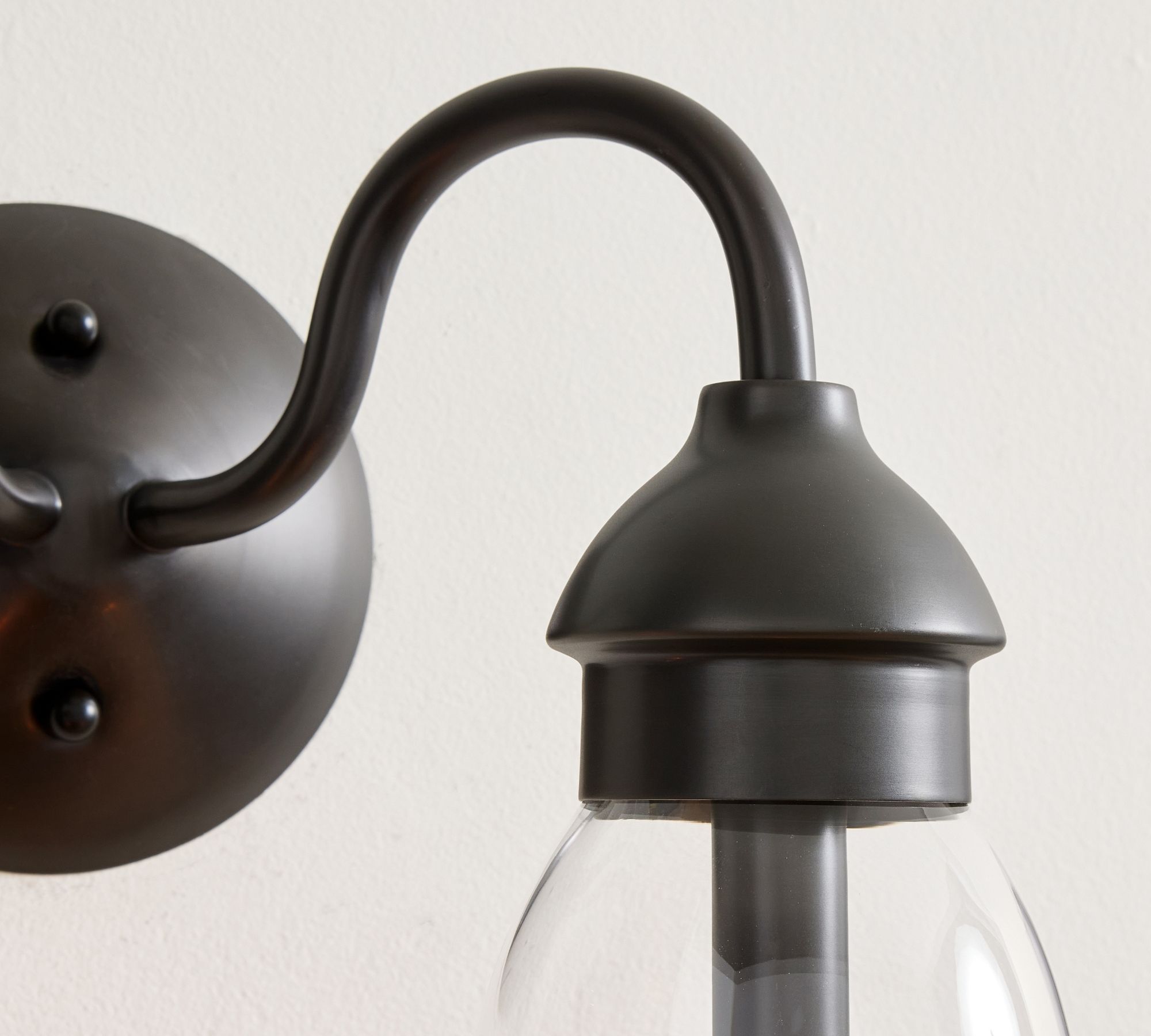 Nydoreth Modern Minimalist Copper Glass Wall Lamp - Lamp Copper