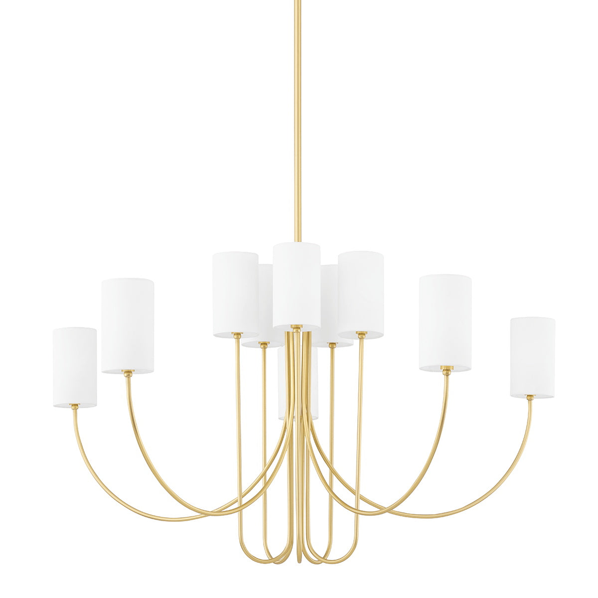 Asolira Vintage Industrial Black Fabric Chandelier - Lamp Copper
