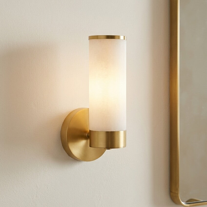 Harvey Sconce in Alabaster