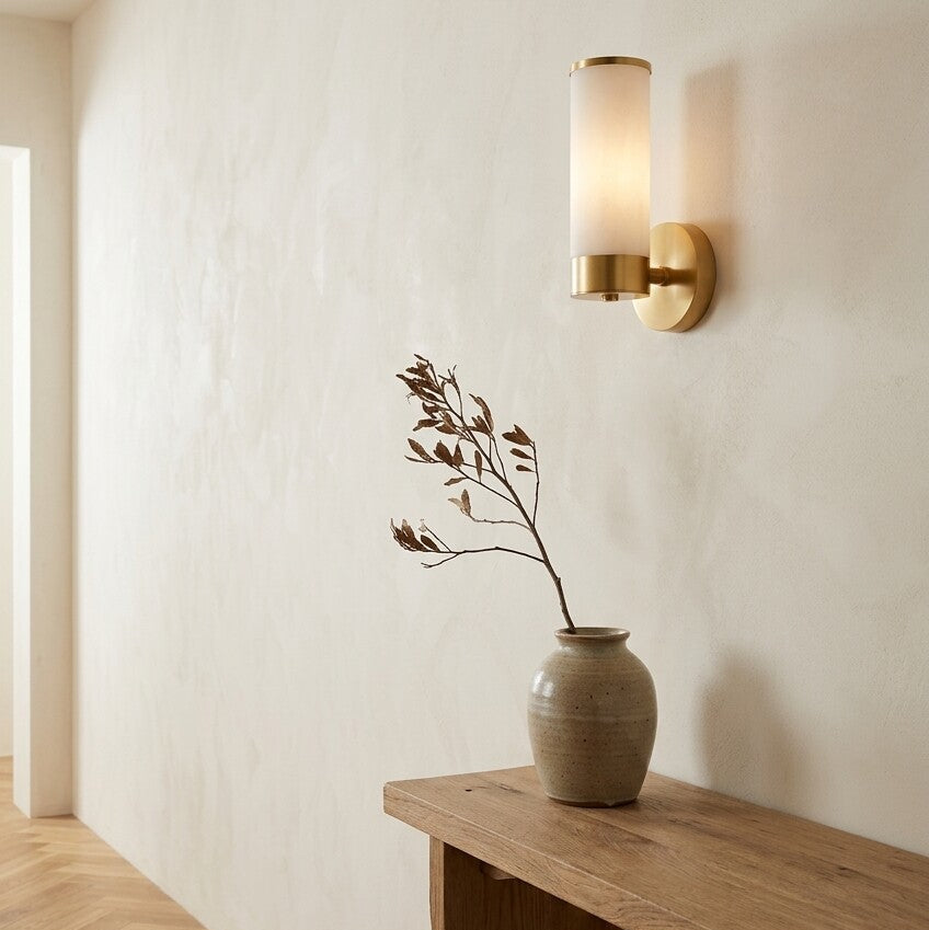 Harvey Sconce in Alabaster