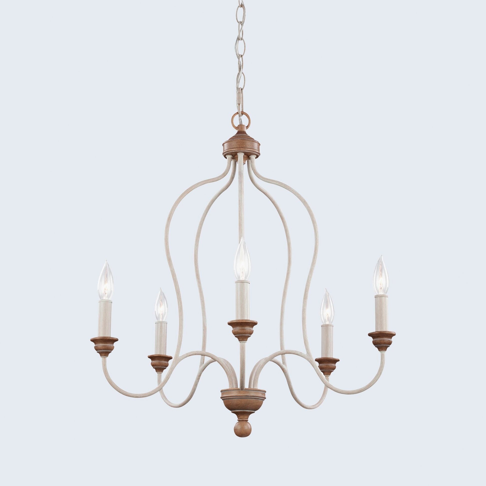 Ivvinisra Vintage Industrial Metal Chandelier - Lamp Copper