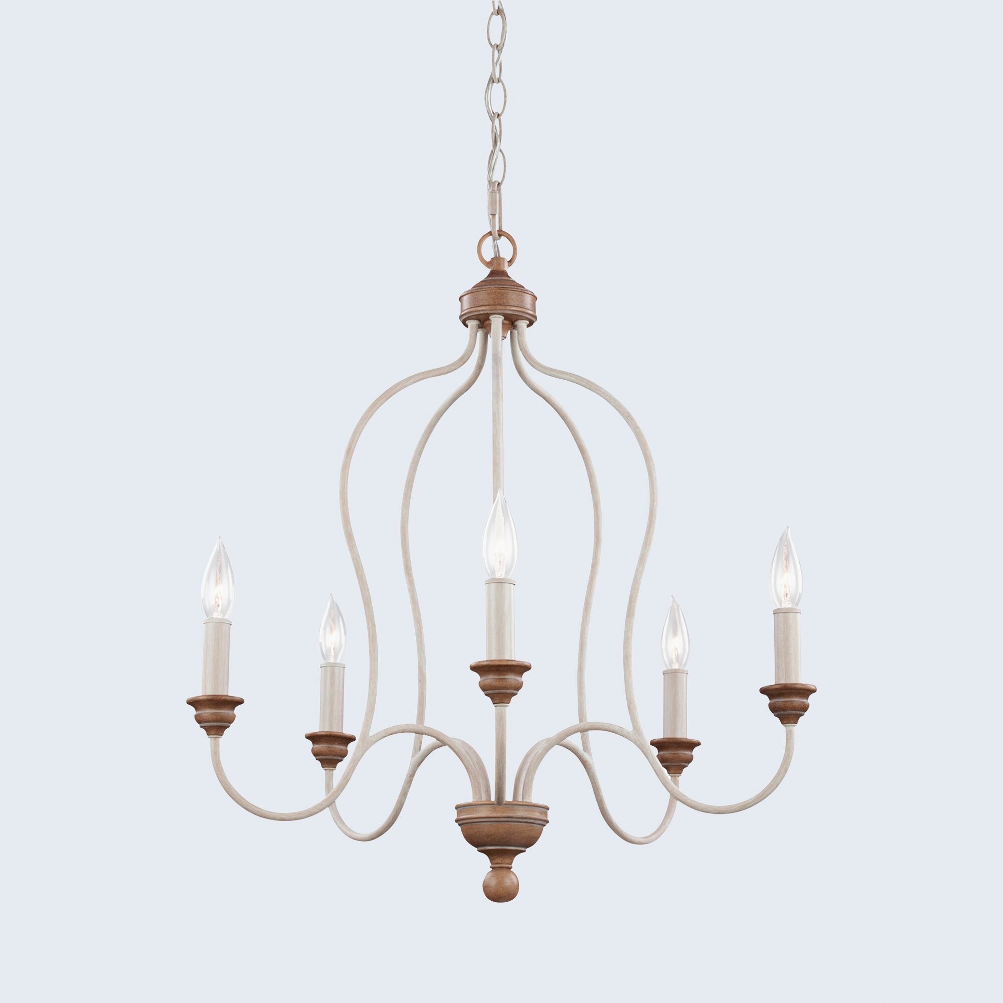 Ivvinisra Vintage Industrial Metal Chandelier - Lamp Copper