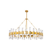 Ellorel Postmodern Luxury Metal Acrylic Chandelier - Lamp Copper