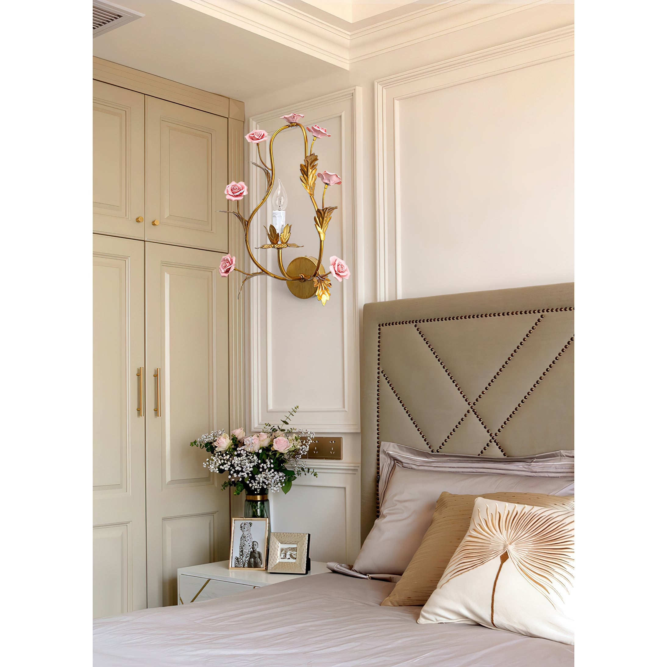 Orvara Individual Creativity Floral Ceramic Wall Lamp - Lamp Copper