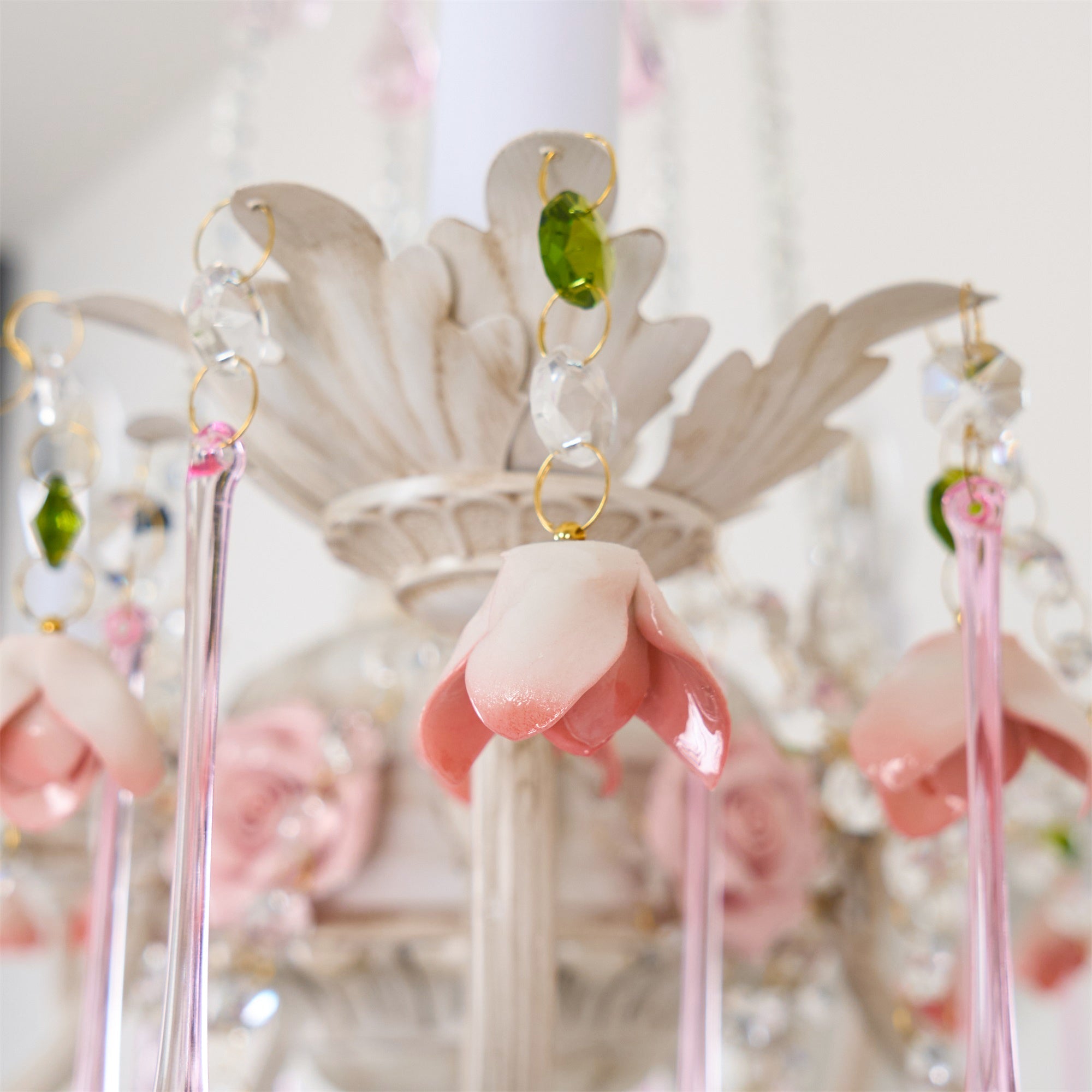Cusoren Postmodern Luxury Rose Ceramic Chandelier - Lamp Copper