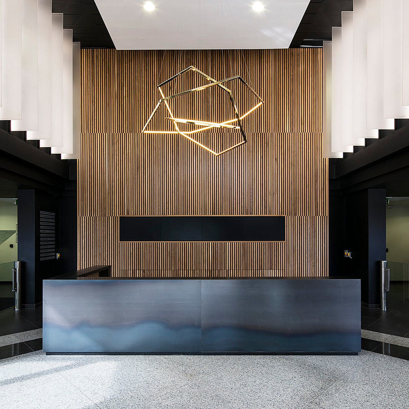 Ilira Modern Minimalist Metal Acrylic Chandelier - Lamp Copper