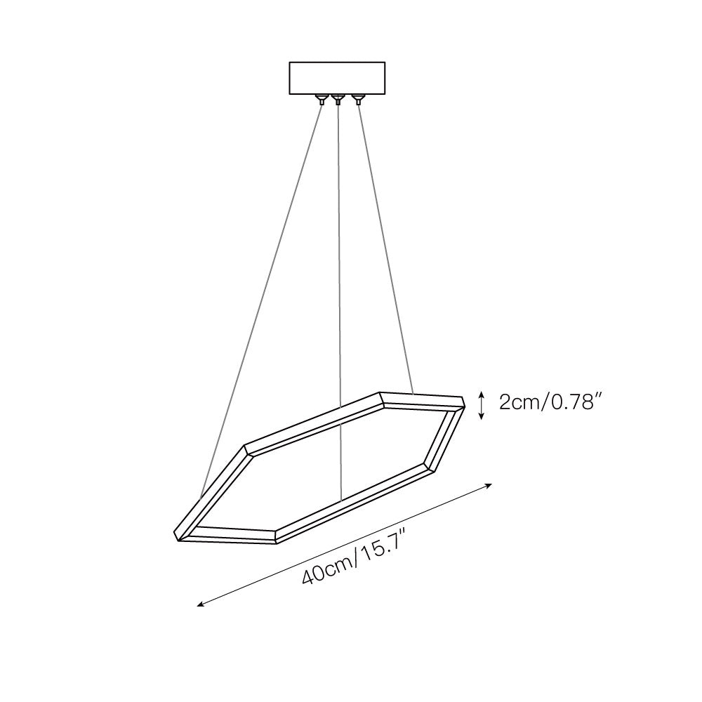 Ilira Modern Minimalist Metal Acrylic Chandelier - Lamp Copper
