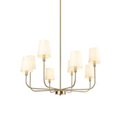 Nysilan Vintage Industrial Brass Fabric Chandelier - Lamp Copper