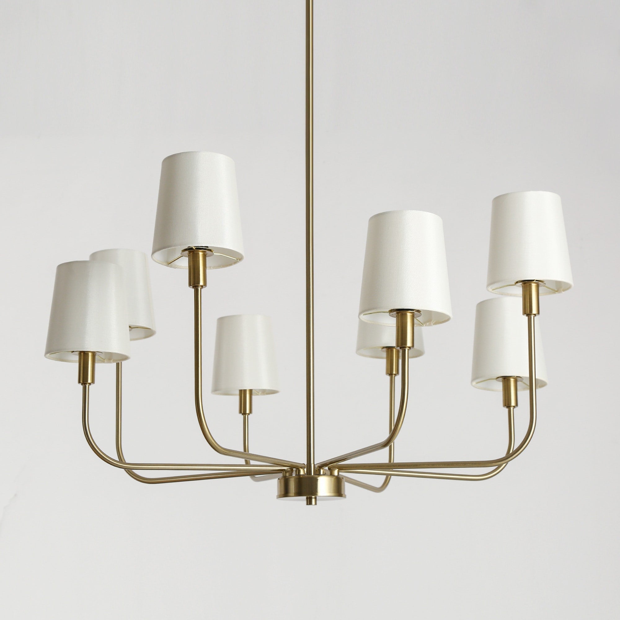 Nysilan Vintage Industrial Brass Fabric Chandelier - Lamp Copper