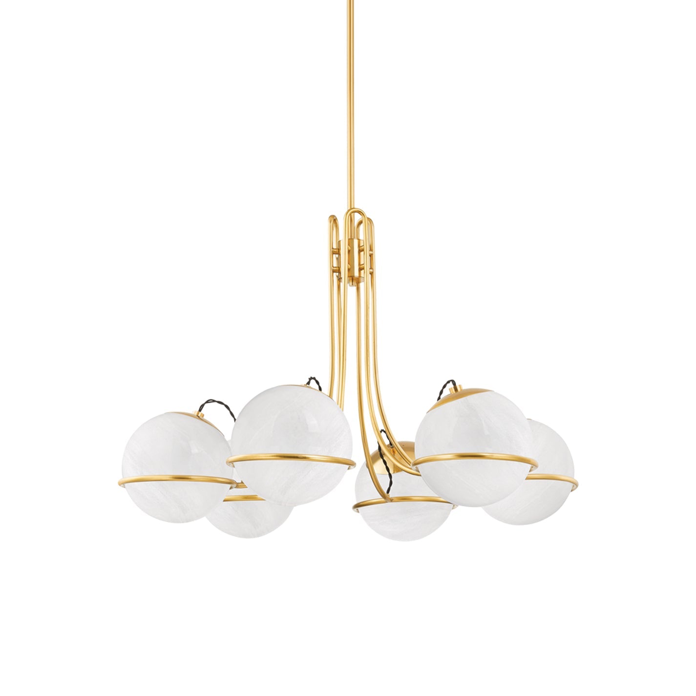 Eursorara Individual Creativity Brass Glass Chandelier - Lamp Copper