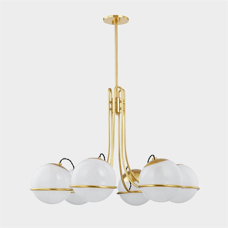 Eursorara Individual Creativity Brass Glass Chandelier - Lamp Copper