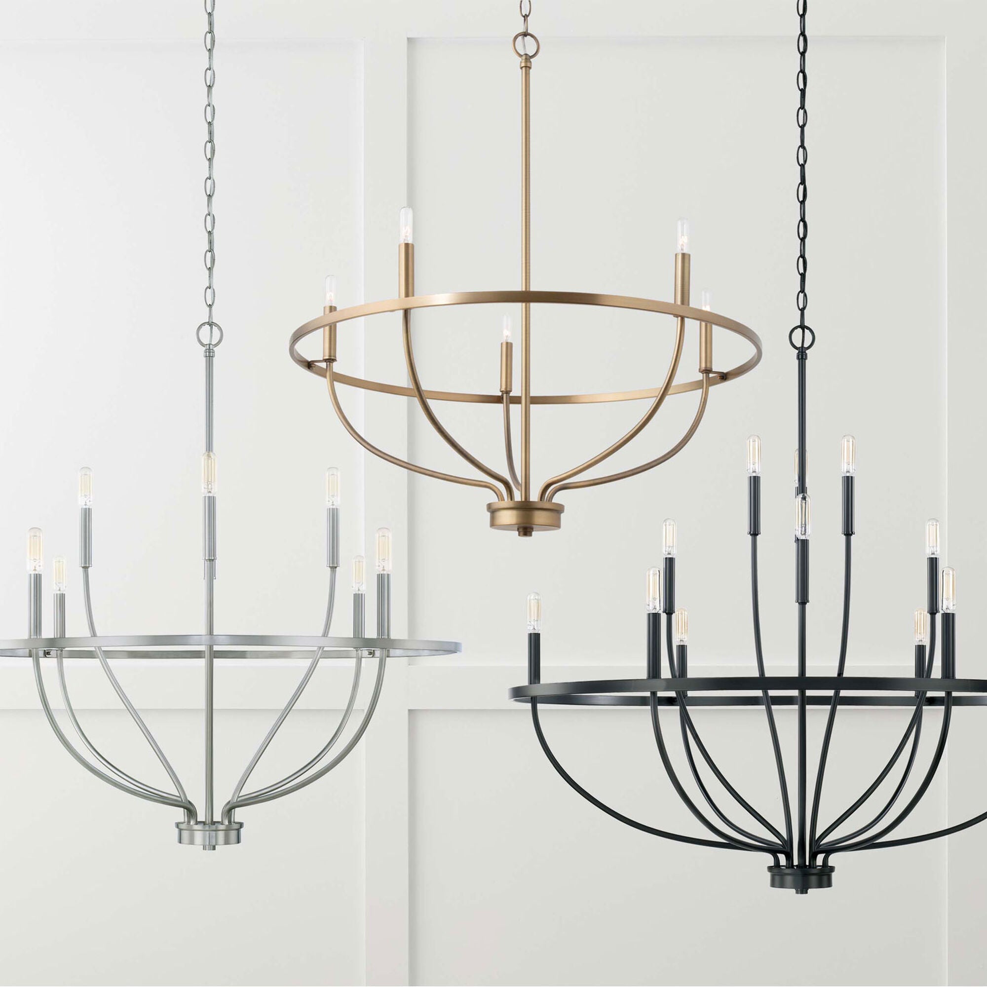 Myphaos Vintage Industrial HomePlace Brass Metal Chandelier - Lamp Copper