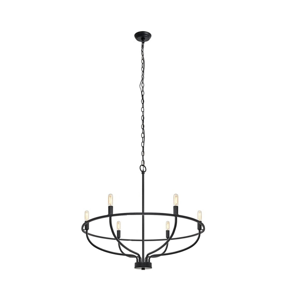 Myphaos Vintage Industrial HomePlace Brass Metal Chandelier - Lamp Copper
