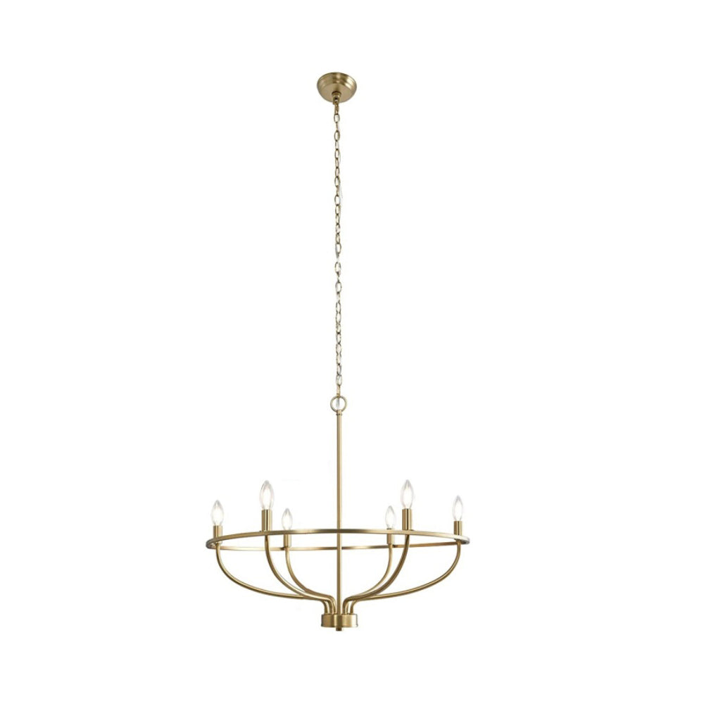Myphaos Vintage Industrial HomePlace Brass Metal Chandelier - Lamp Copper