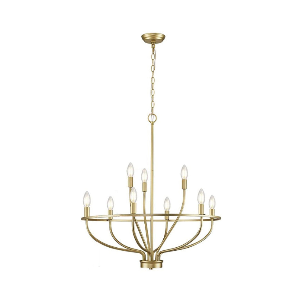 Myphaos Vintage Industrial HomePlace Brass Metal Chandelier - Lamp Copper