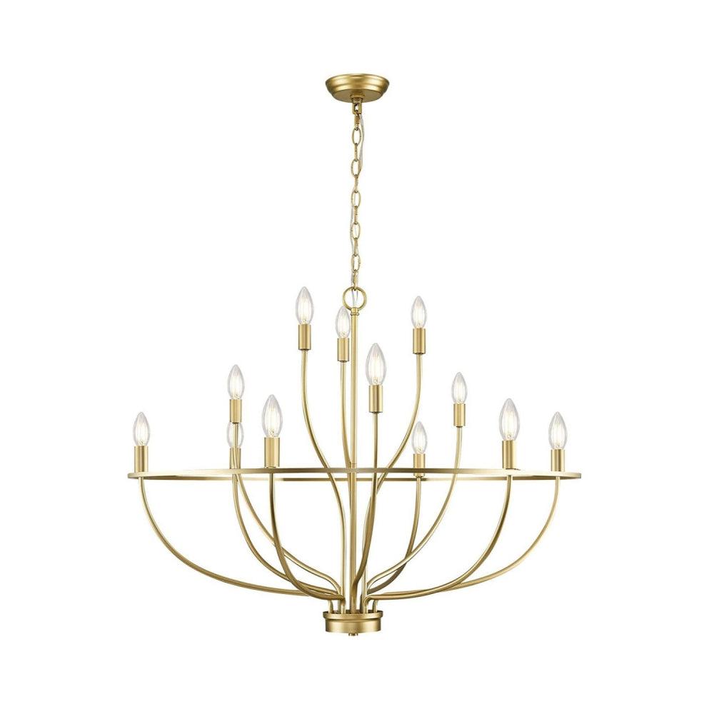 Myphaos Vintage Industrial HomePlace Brass Metal Chandelier - Lamp Copper