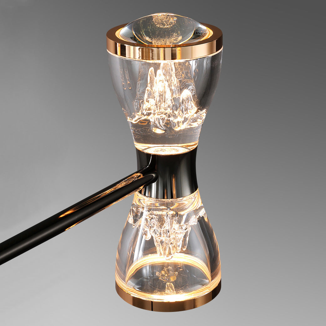Orvelion Postmodern Luxury Honeycomb LED Acrylic Metal Chandelier - Lamp Copper