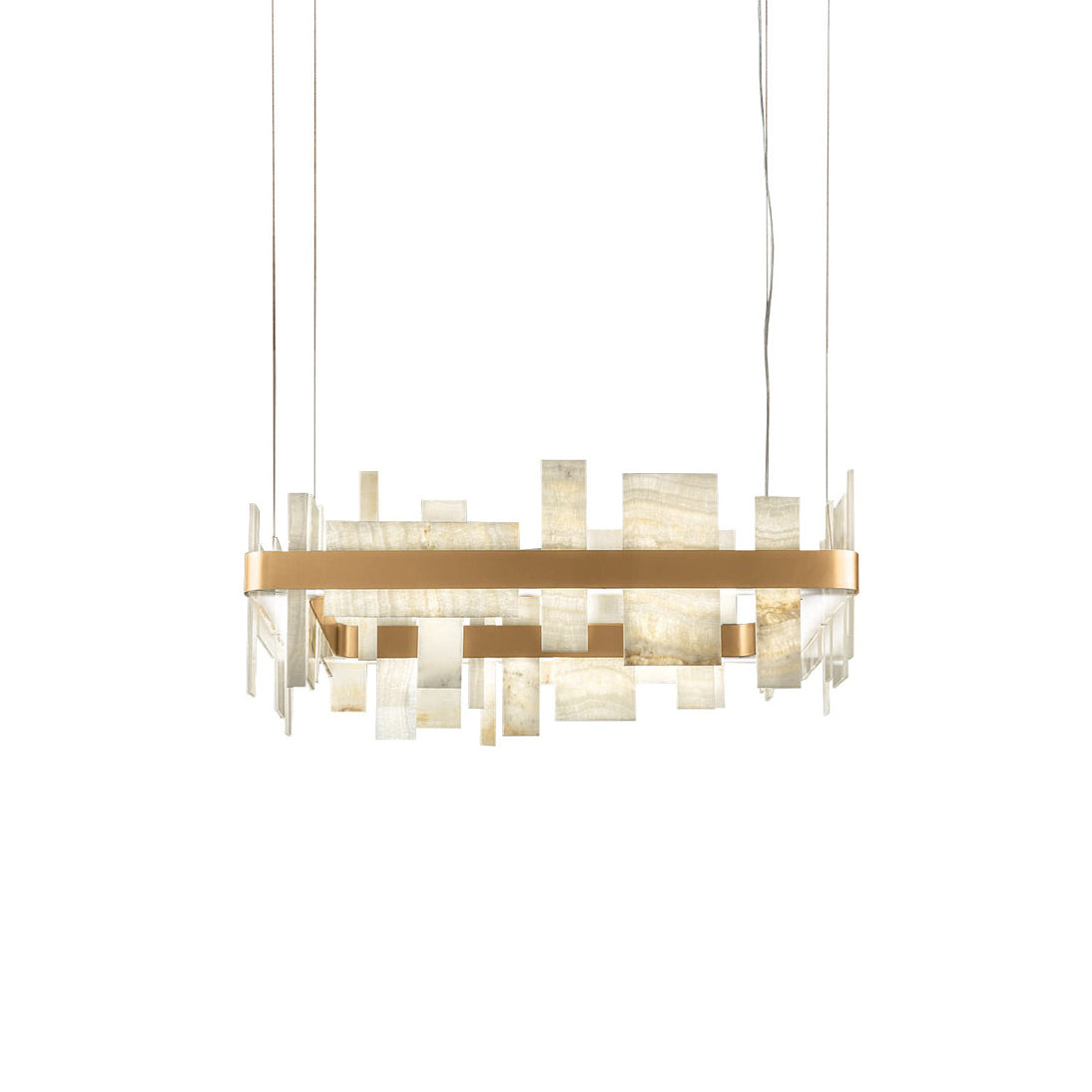Honice Postmodern Luxury LED Metal Chandelier - Lamp Copper
