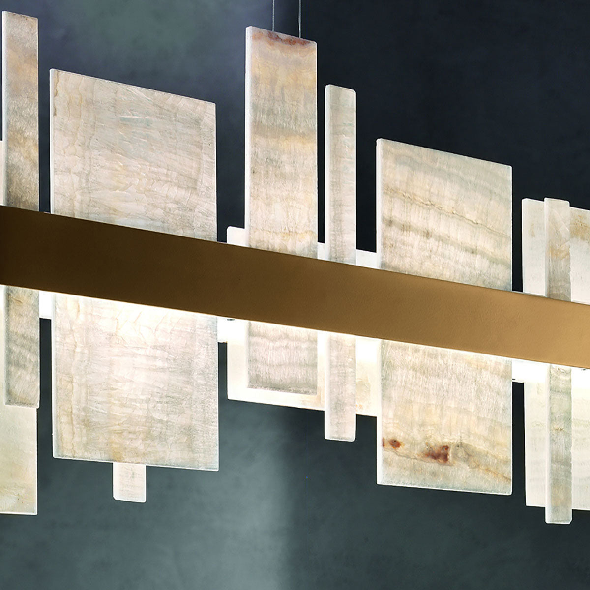 Honice Postmodern Luxury LED Metal Chandelier - Lamp Copper