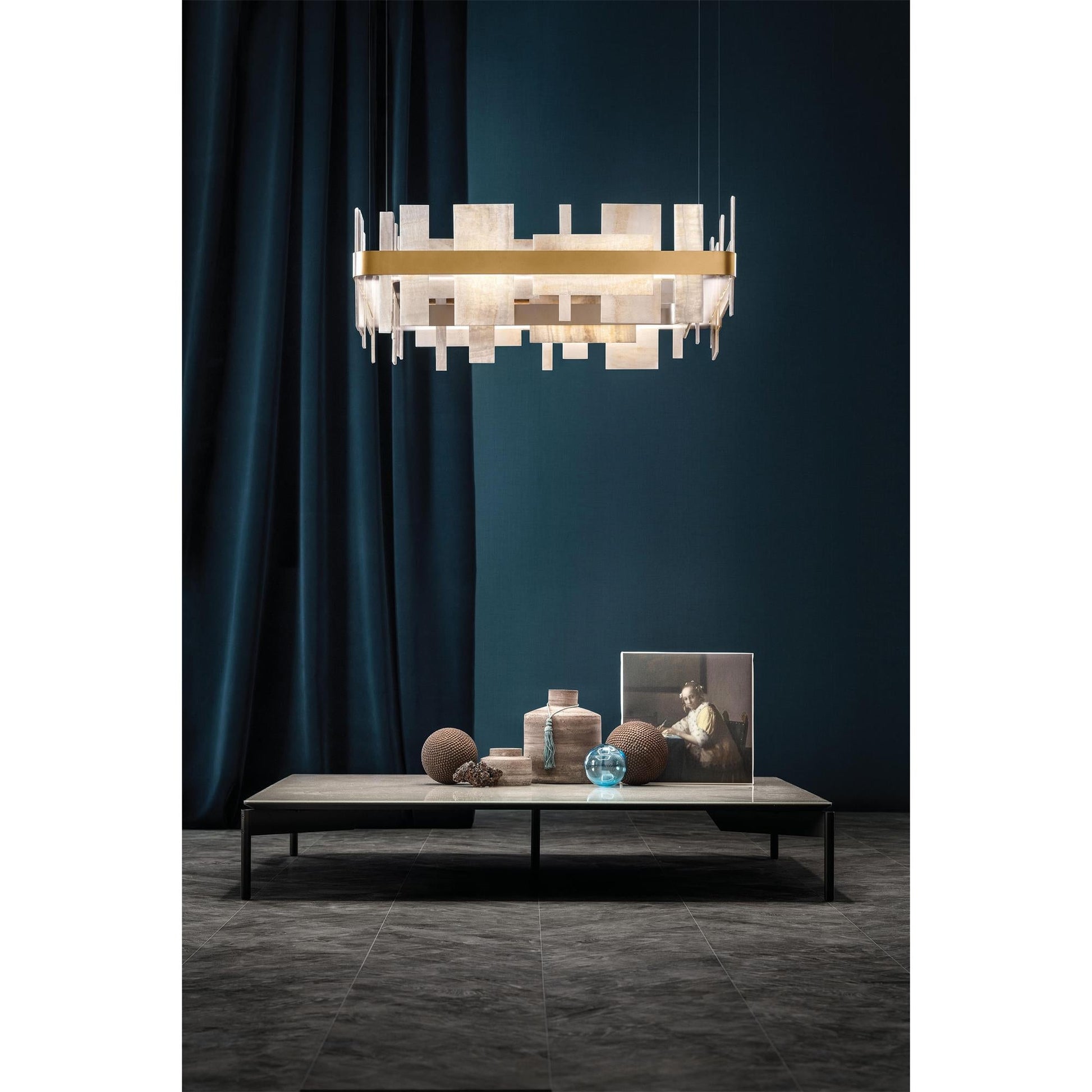 Honice Postmodern Luxury LED Metal Chandelier - Lamp Copper