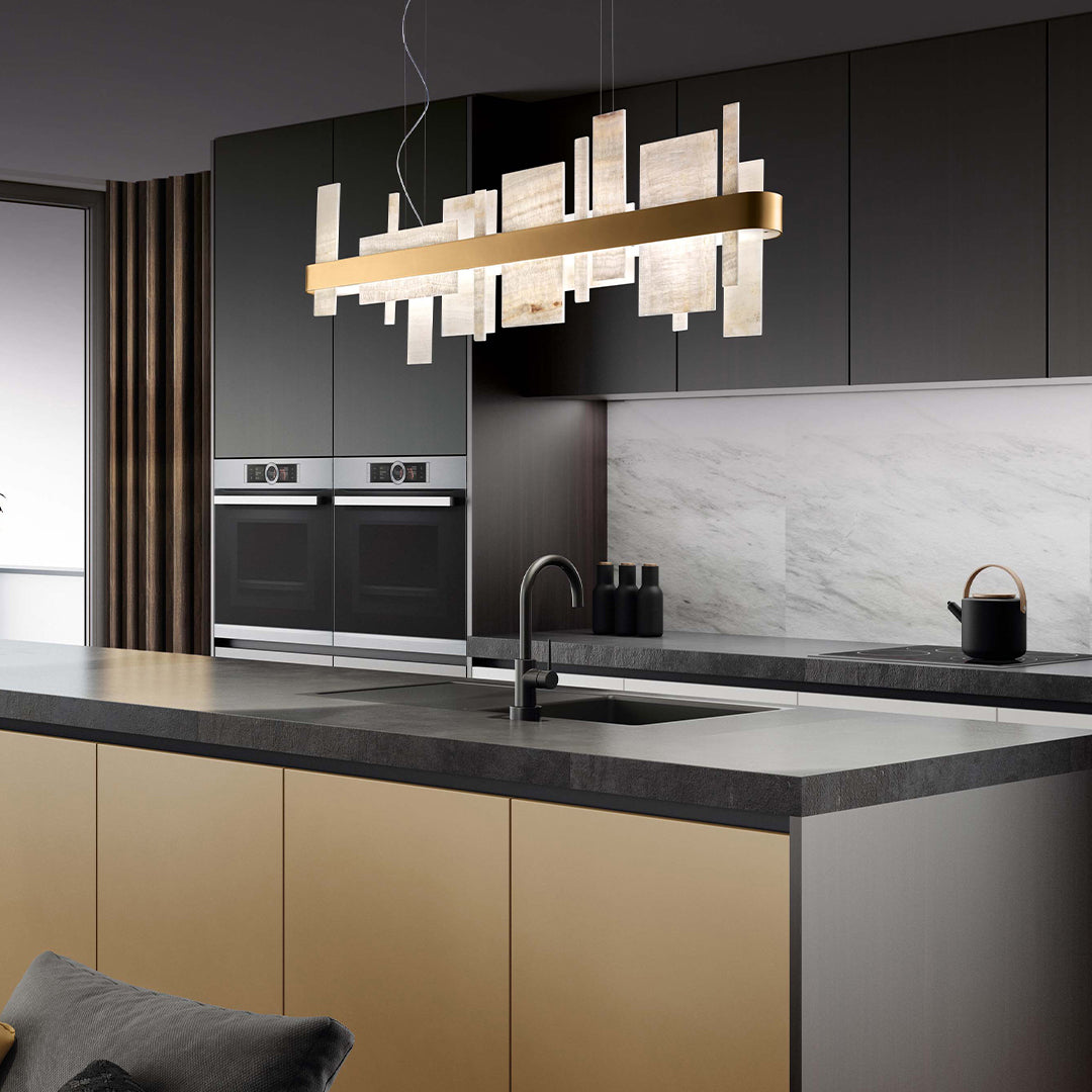 Honice Postmodern Luxury LED Metal Chandelier - Lamp Copper