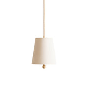 Elphaira Modern Minimalist House Cord Linen Metal Pendant Lamp - Lamp Copper