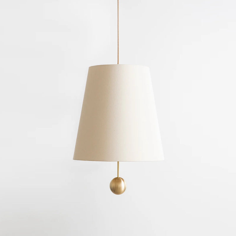 Elphaira Modern Minimalist House Cord Linen Metal Pendant Lamp - Lamp Copper