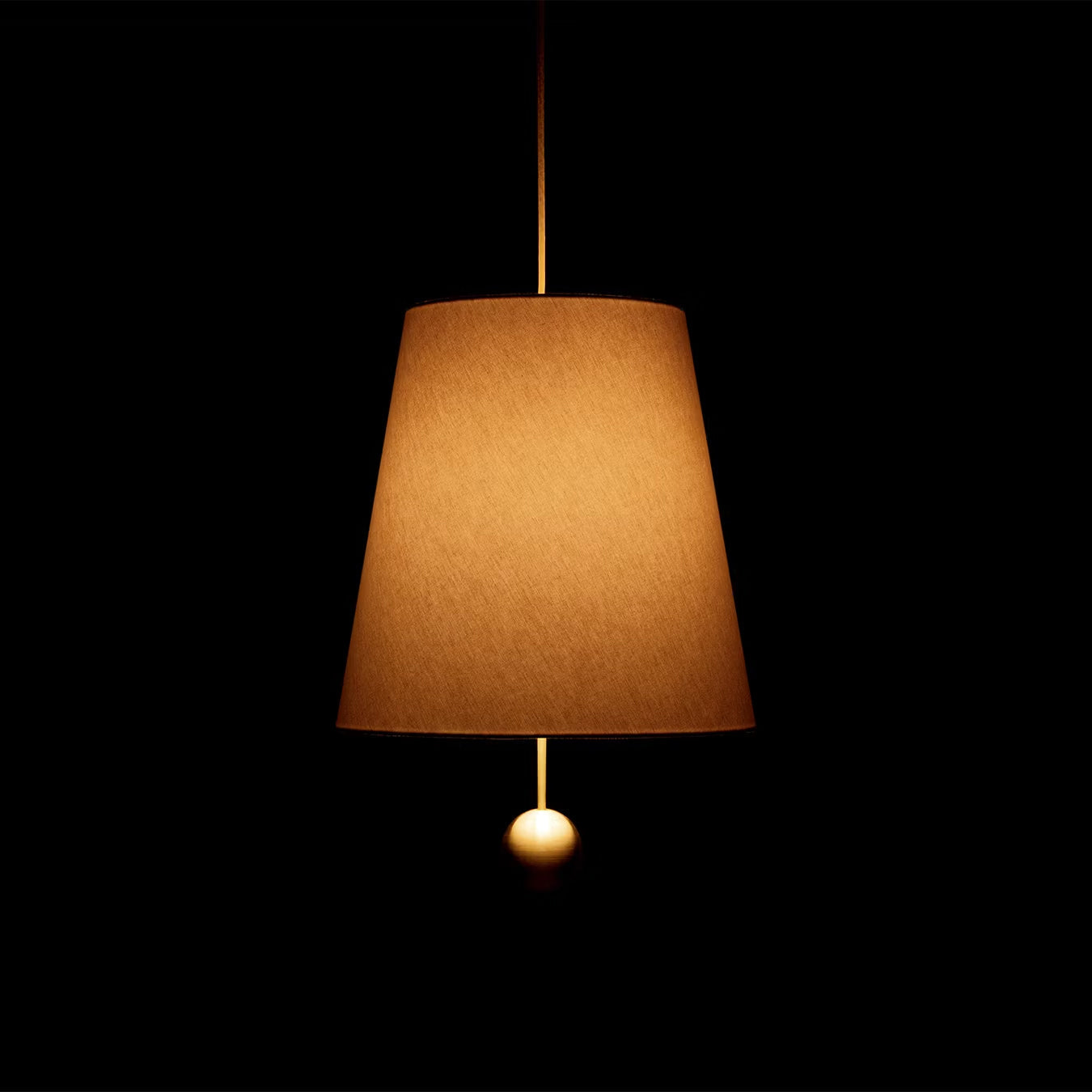Elphaira Modern Minimalist House Cord Linen Metal Pendant Lamp - Lamp Copper