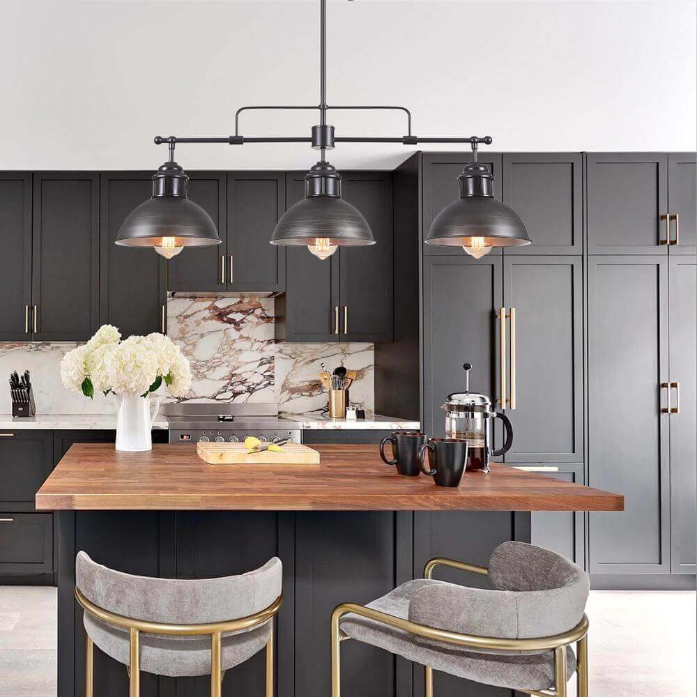 Vesara Industrial Metal Dome Pendant