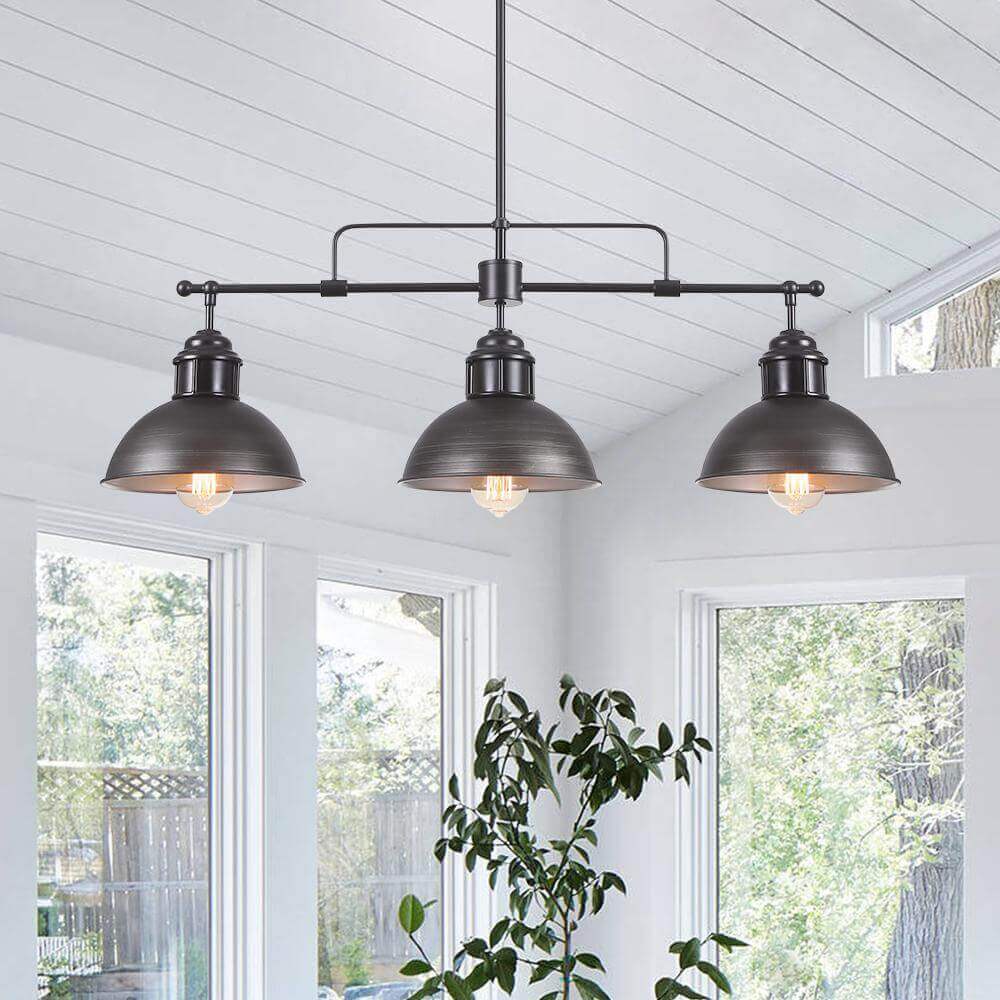 Vesara Industrial Metal Dome Pendant