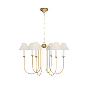 Cotalisra Vintage Industrial Metal Fabric Chandelier - Lamp Copper