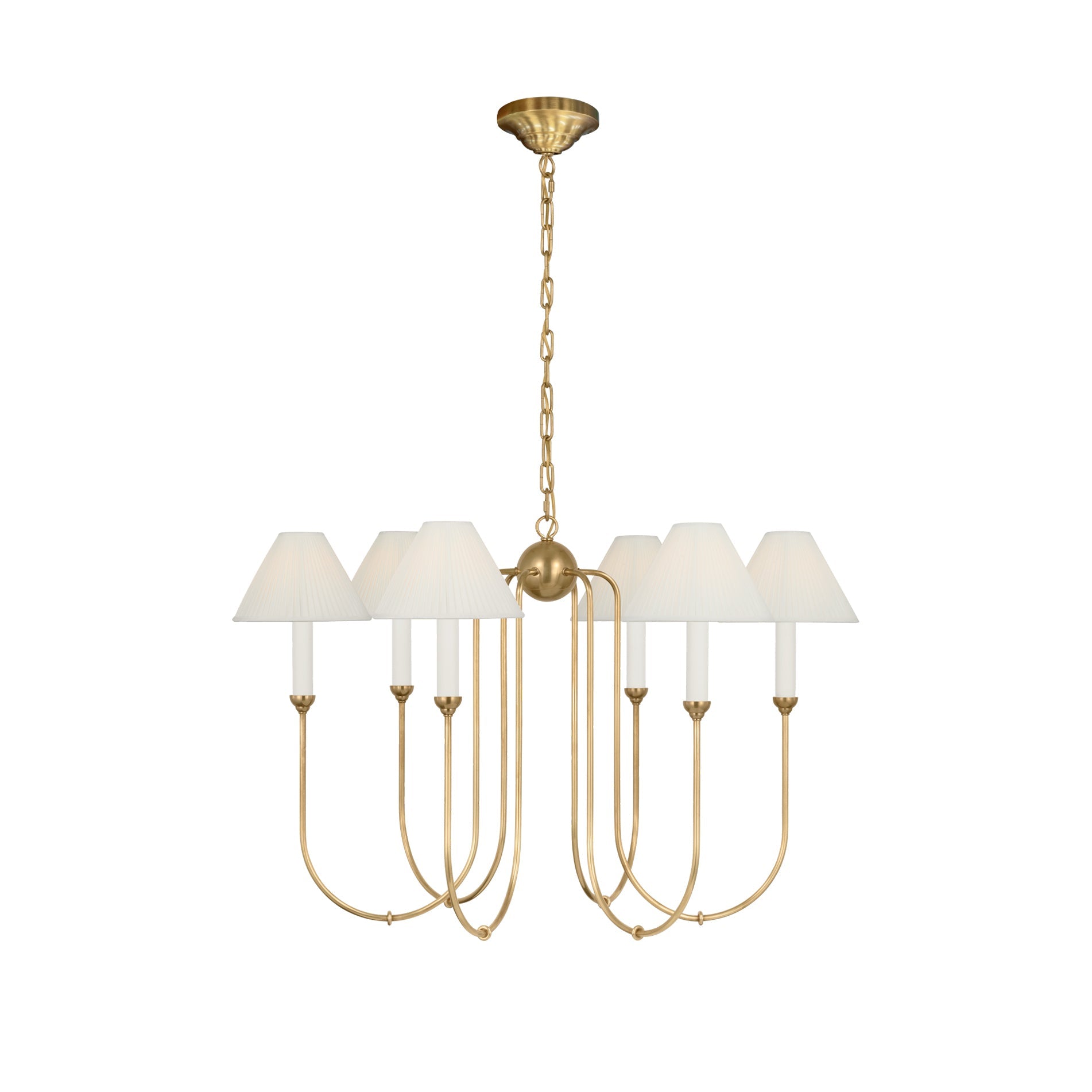 Cotalisra Vintage Industrial Metal Fabric Chandelier - Lamp Copper
