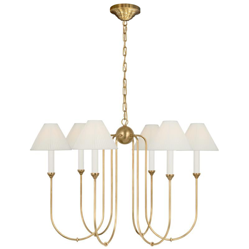 Cotalisra Vintage Industrial Metal Fabric Chandelier - Lamp Copper