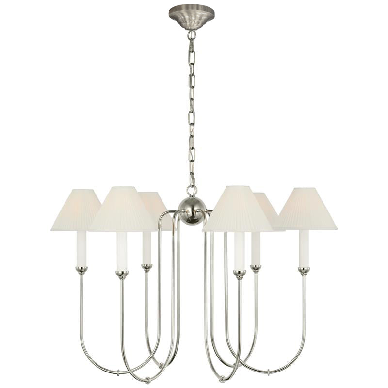 Cotalisra Vintage Industrial Metal Fabric Chandelier - Lamp Copper