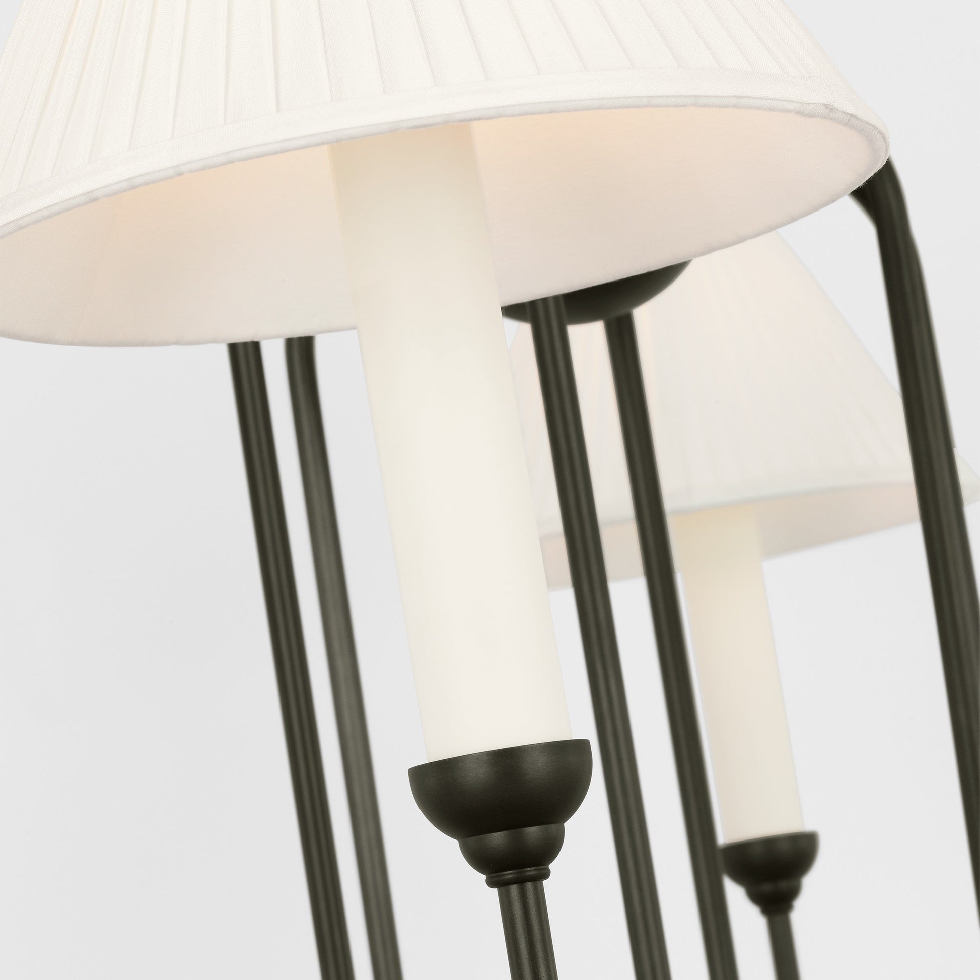 Cotalisra Vintage Industrial Metal Fabric Chandelier - Lamp Copper