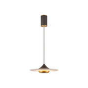 Cimirora Modern Minimalist LED Alabaster Pendant Light - Lamp Copper