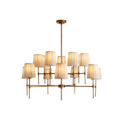 Erthaos Premium Elegance Metal Fabric Chandelier - Lamp Copper