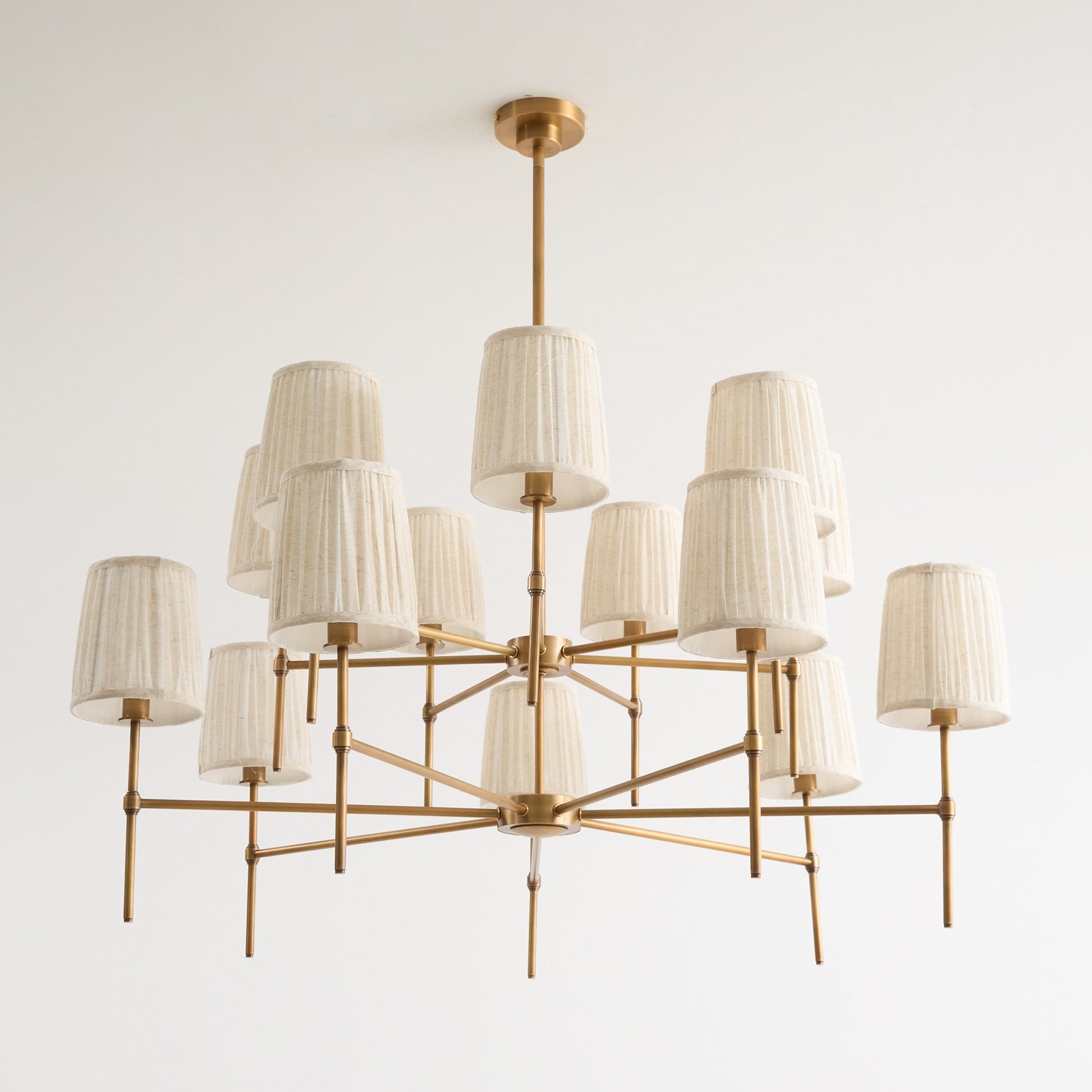 Erthaos Premium Elegance Metal Fabric Chandelier - Lamp Copper