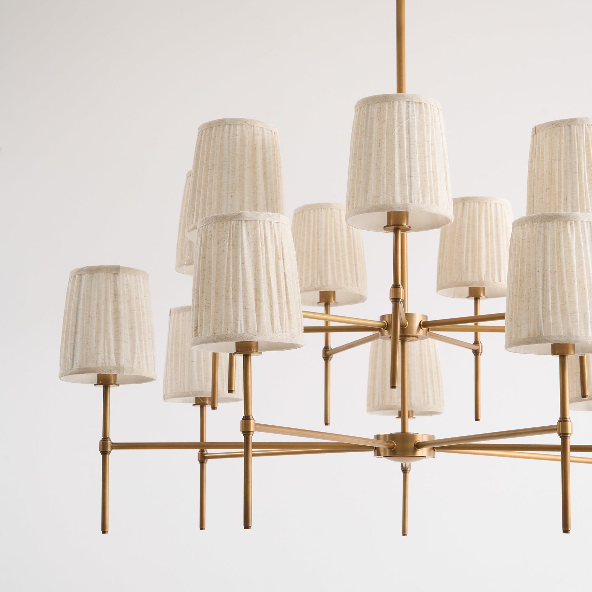 Erthaos Premium Elegance Metal Fabric Chandelier - Lamp Copper