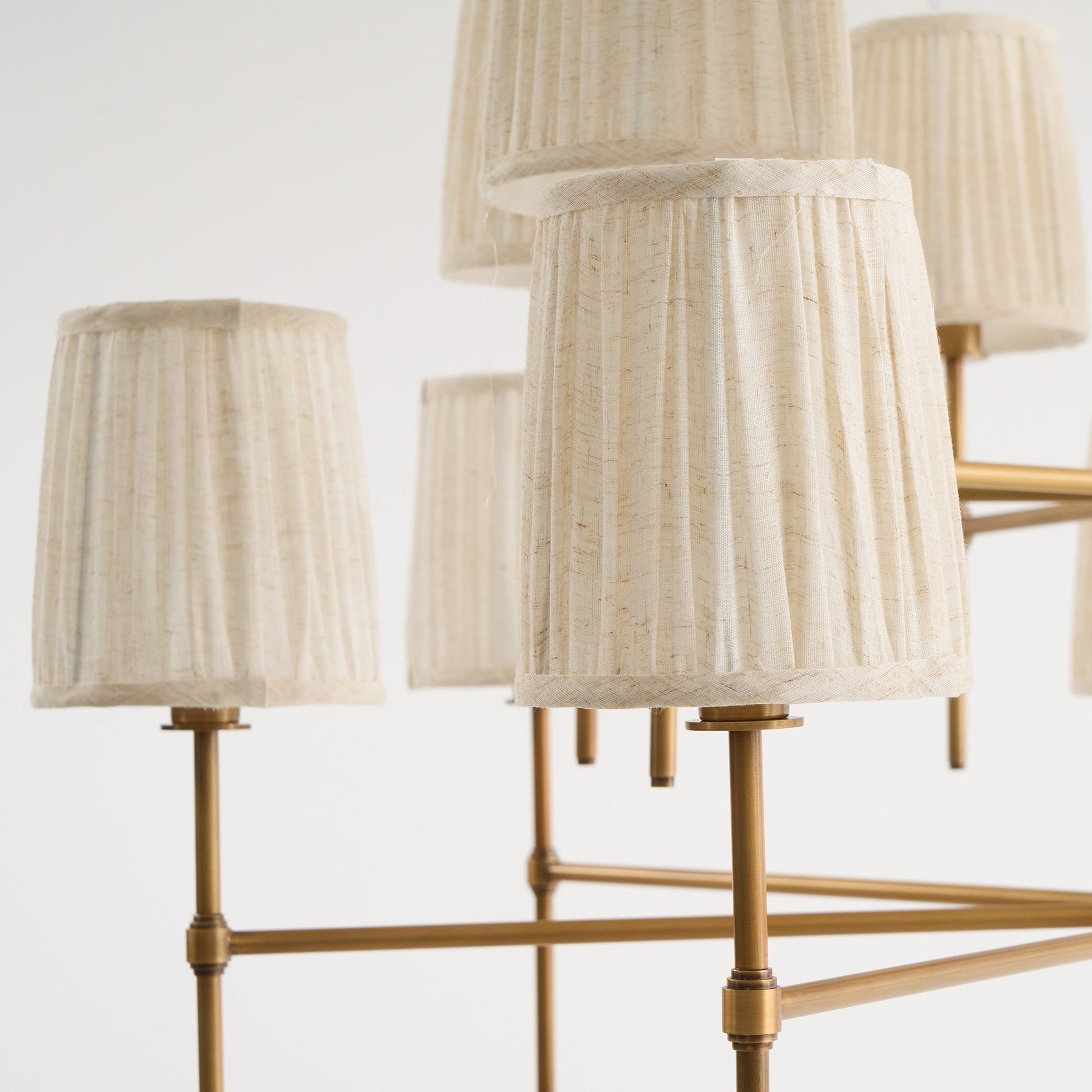 Erthaos Premium Elegance Metal Fabric Chandelier - Lamp Copper