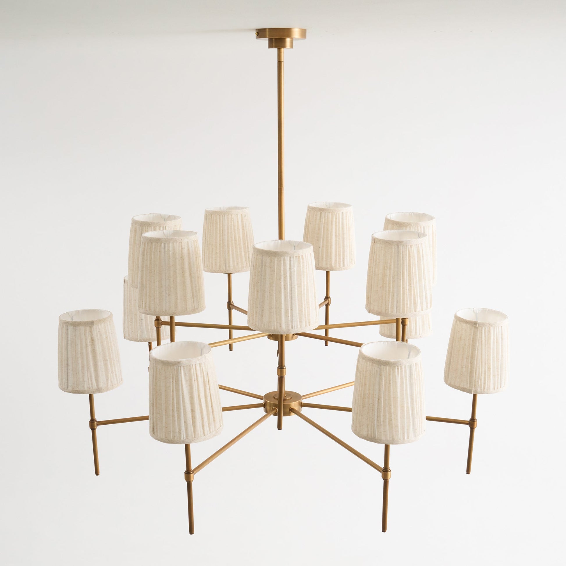 Erthaos Premium Elegance Metal Fabric Chandelier - Lamp Copper