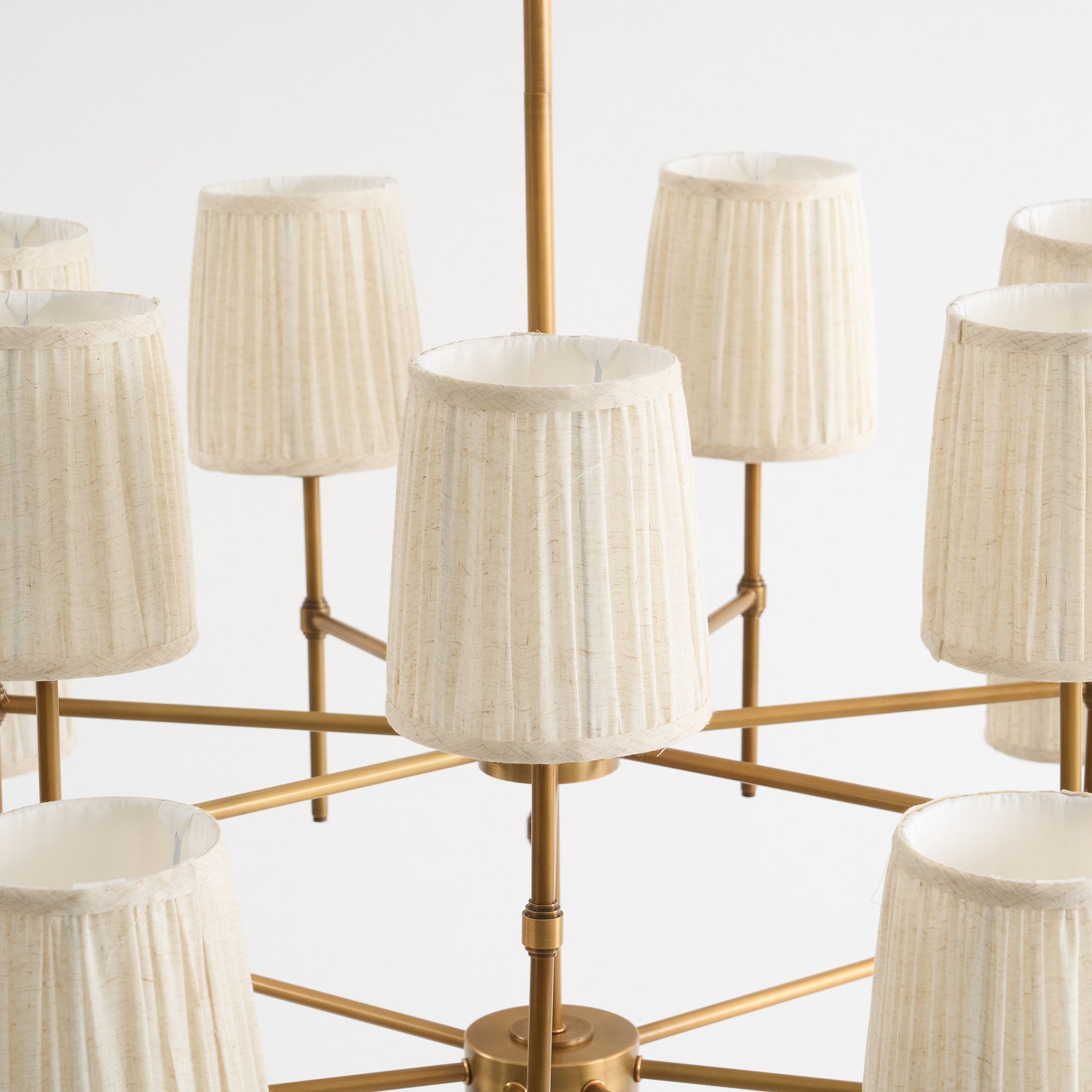 Erthaos Premium Elegance Metal Fabric Chandelier - Lamp Copper