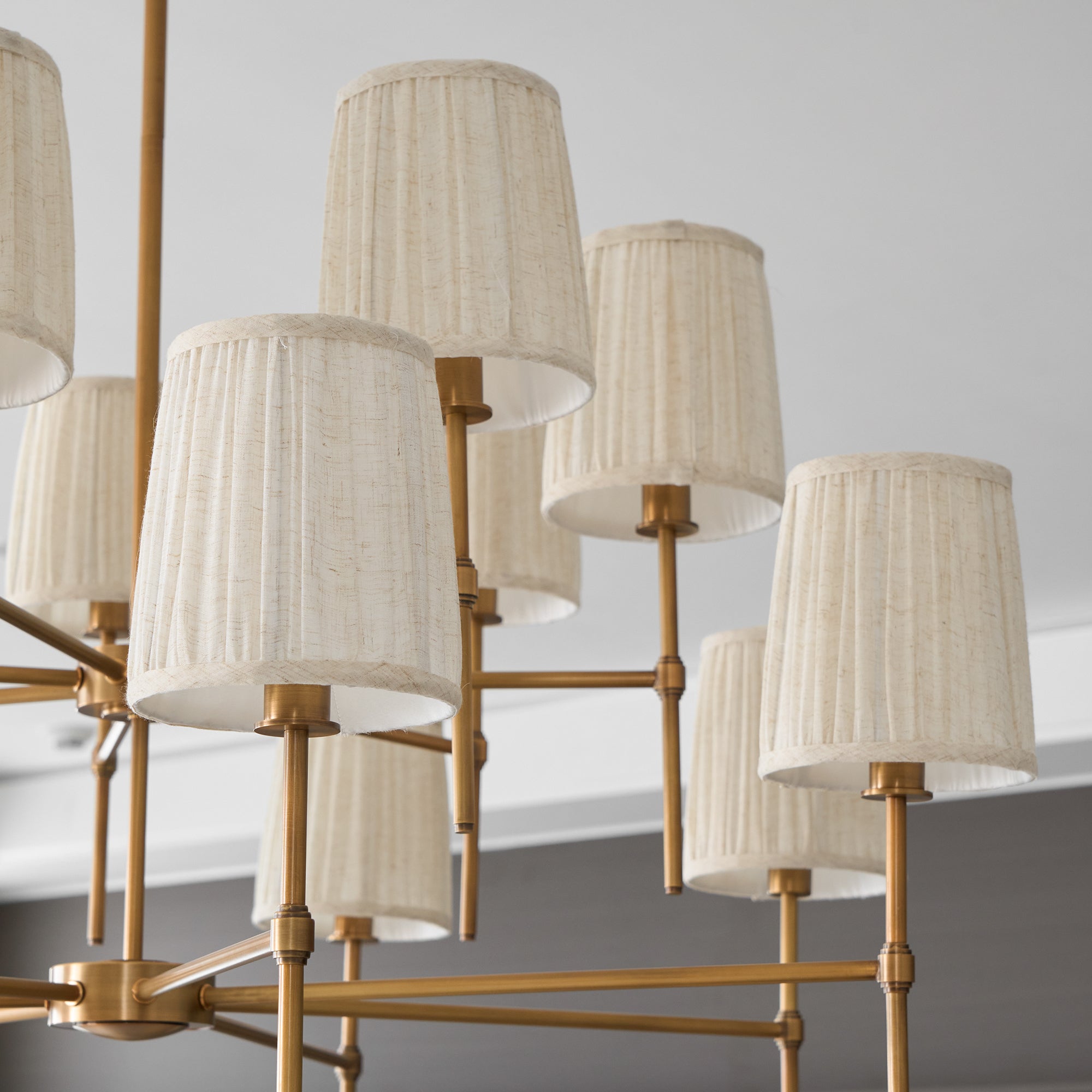 Erthaos Premium Elegance Metal Fabric Chandelier - Lamp Copper