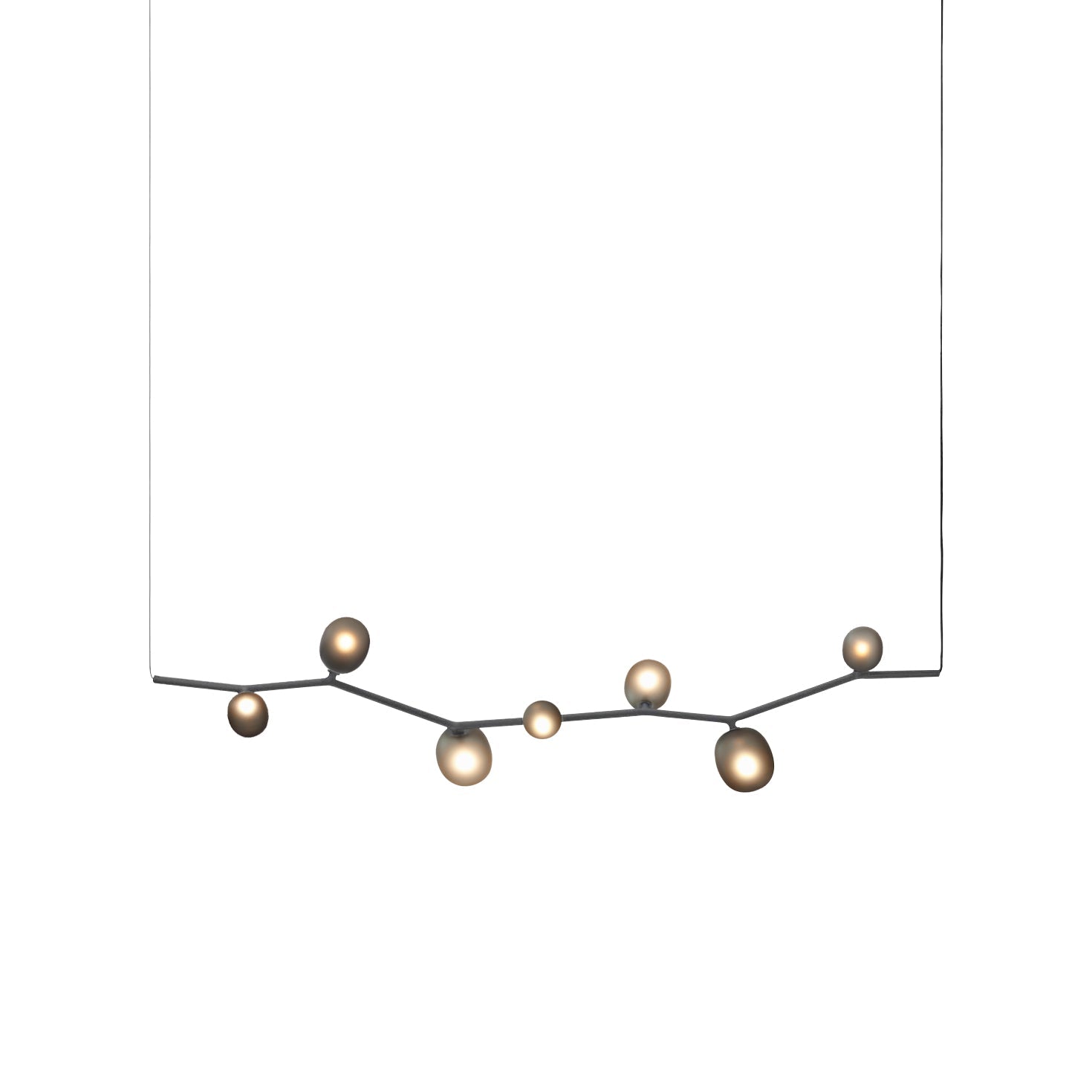 Evmirion Modern Minimalist Horizontal Metal Glass Pendant Lamp - Lamp Copper